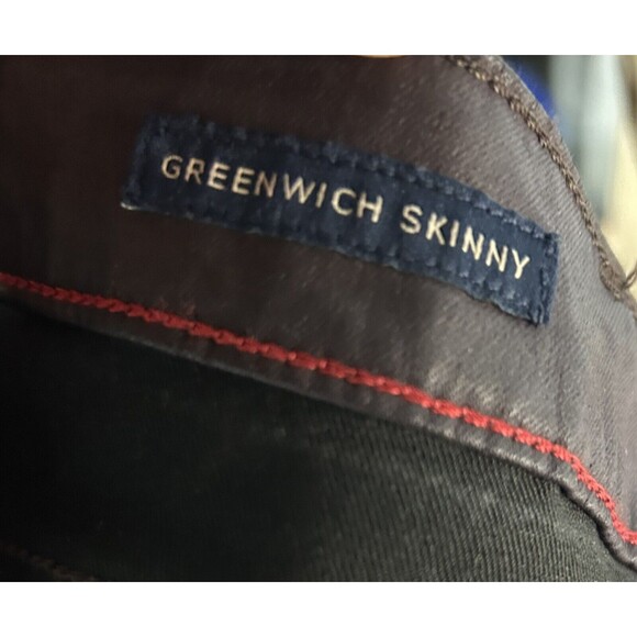 Tommy Hilfiger Wine Color Waxed Greenwich Skinny Pant Women's Sz 4 Stretch - Picture 7 of 9